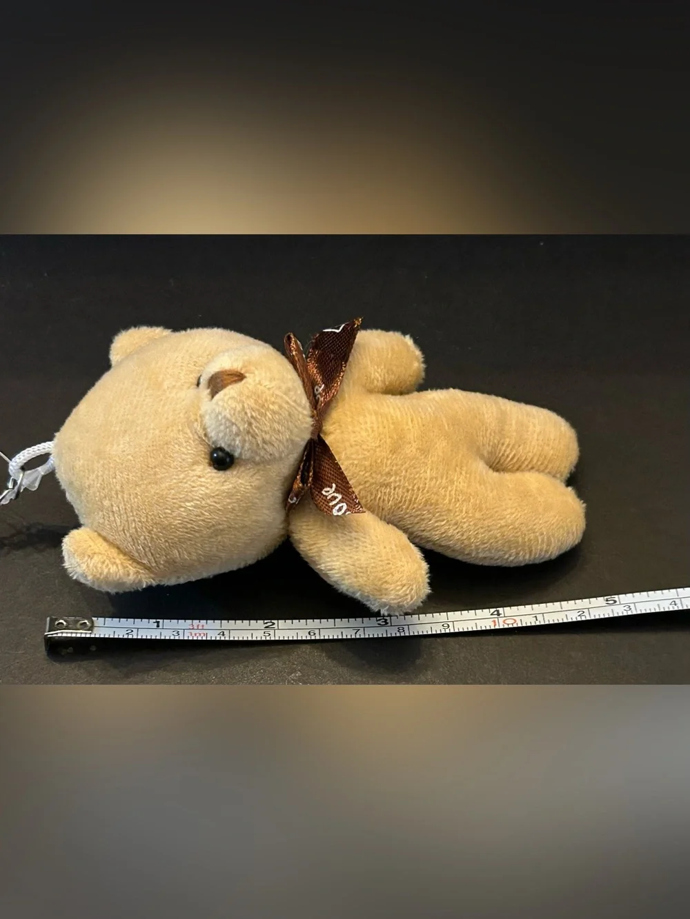 BUY 1 GET 1 FREE Cute Plush Bear 🐻 Keychains w/Brown 'Love' Ribbon Assorted
